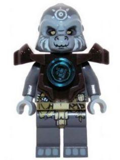 LEGO Minifigure-Grumlo - Dark Brown Heavy Armor-Legends of Chima-LOC028-Creative Brick Builders